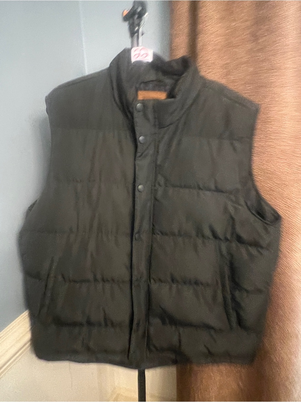 St. John's Bay Men's Black Quilted Puffer Vest